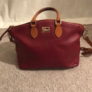Red leather Dooney Bourke purse